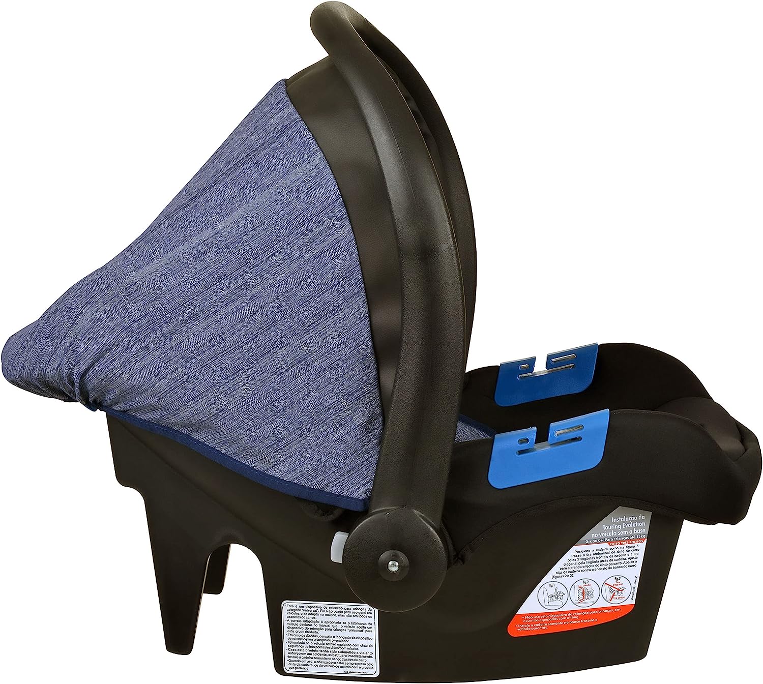 Carrinho de bebê Travel System Rio K Mesclado Azul, Burigotto