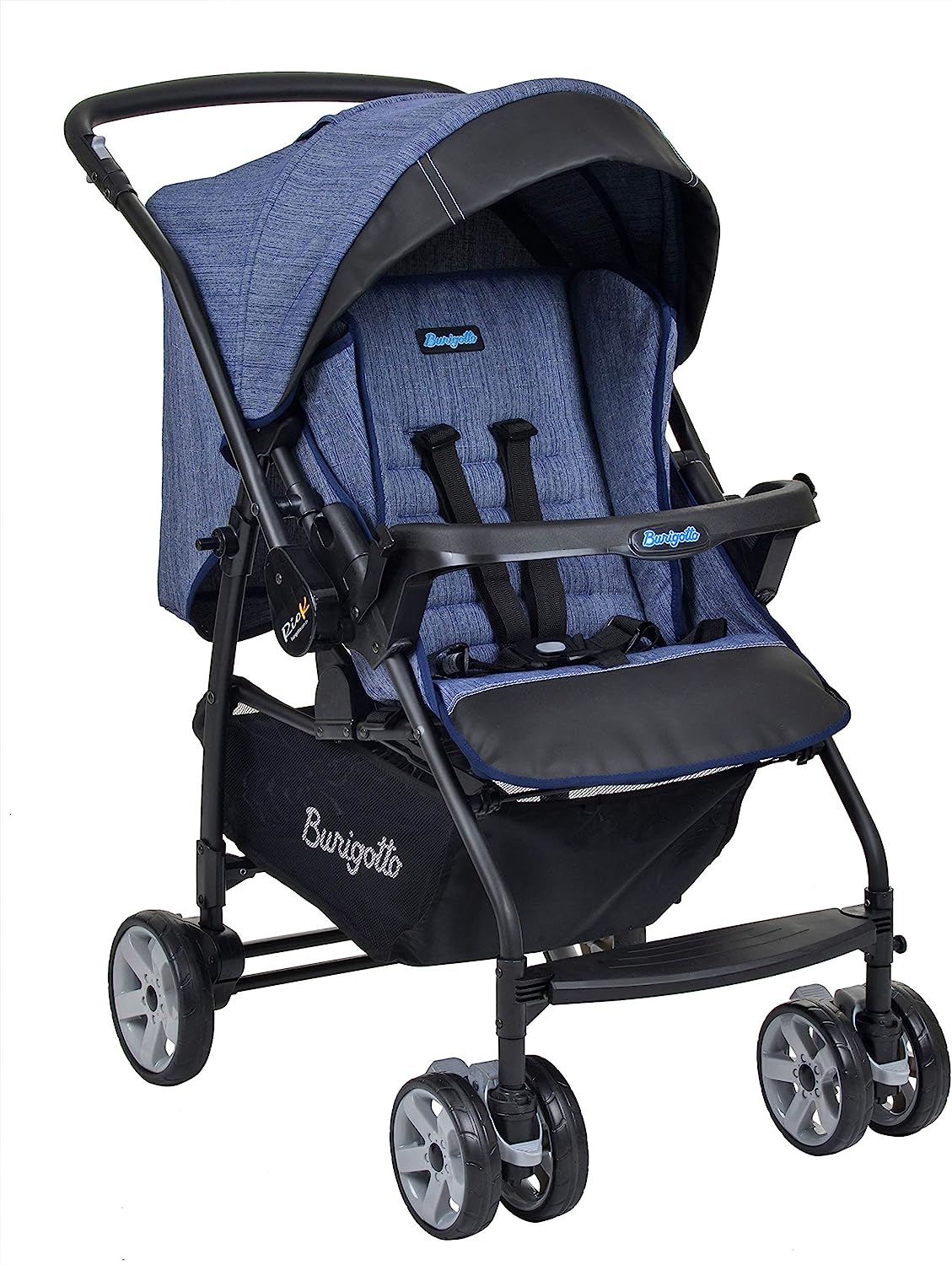 Carrinho de bebê Travel System Rio K Mesclado Azul, Burigotto