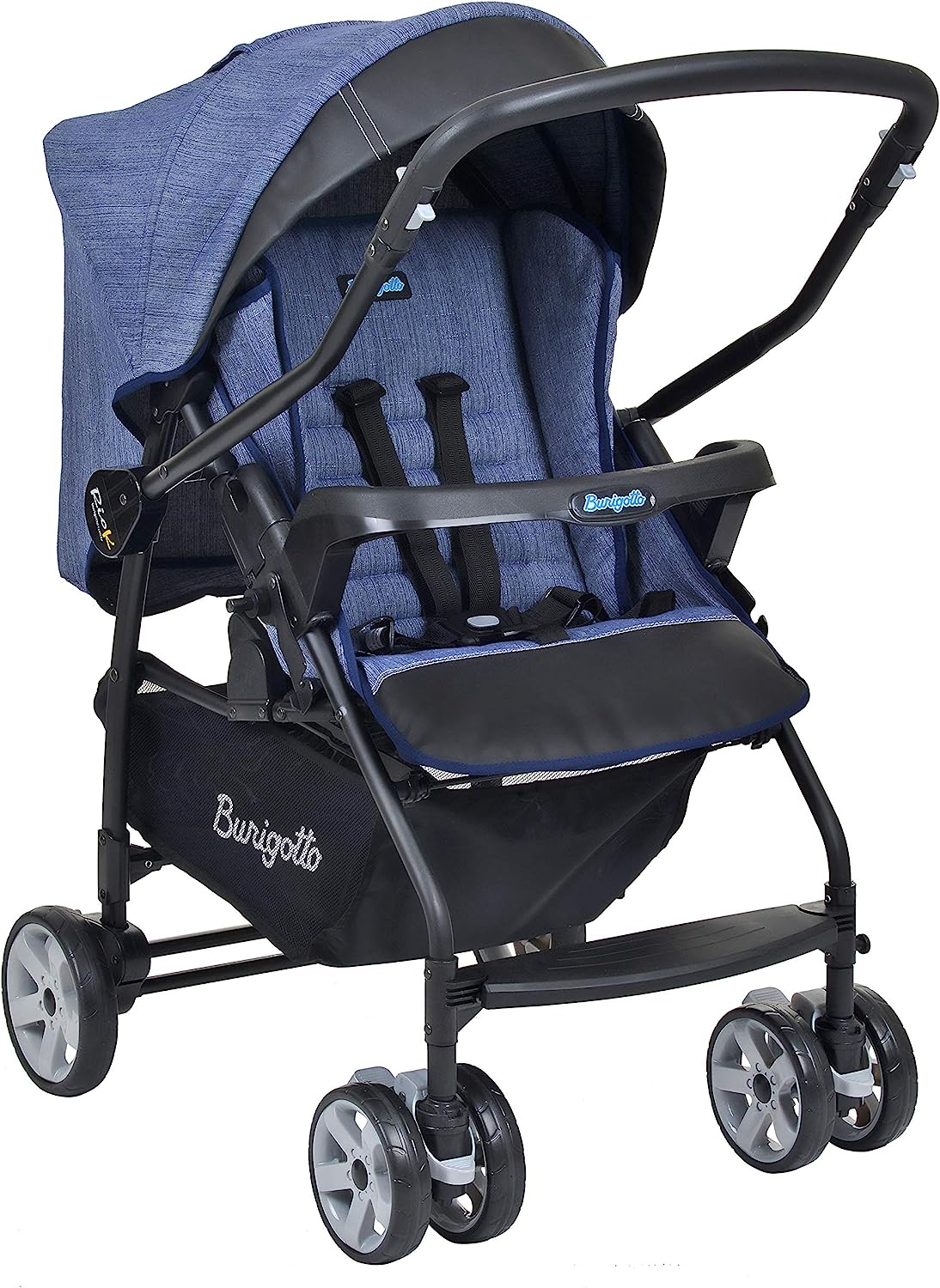 Carrinho de bebê Travel System Rio K Mesclado Azul, Burigotto
