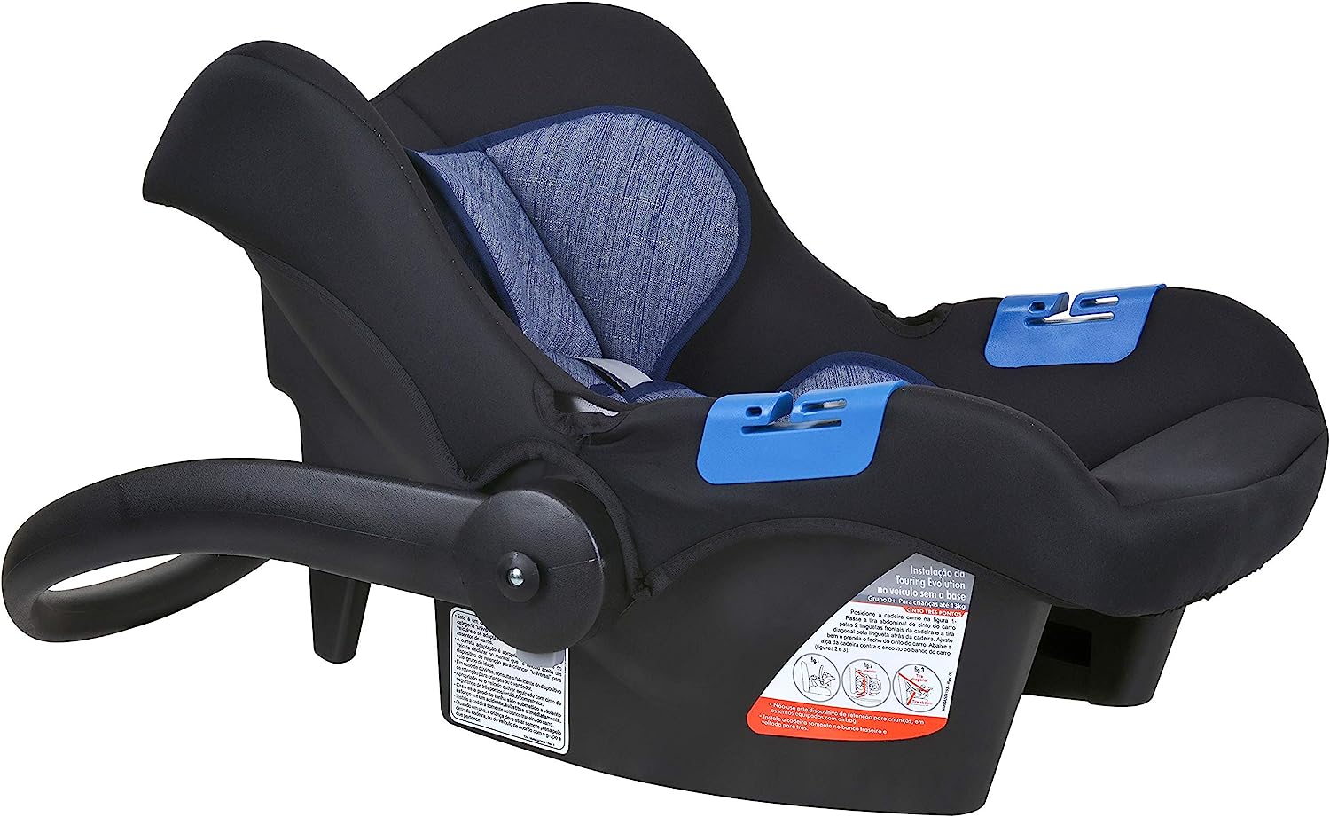 Carrinho de bebê Travel System Rio K Mesclado Azul, Burigotto