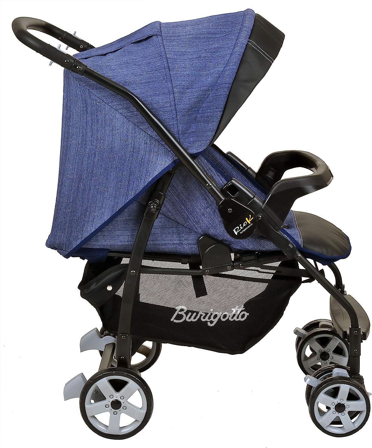 Carrinho de bebê Travel System Rio K Mesclado Azul, Burigotto