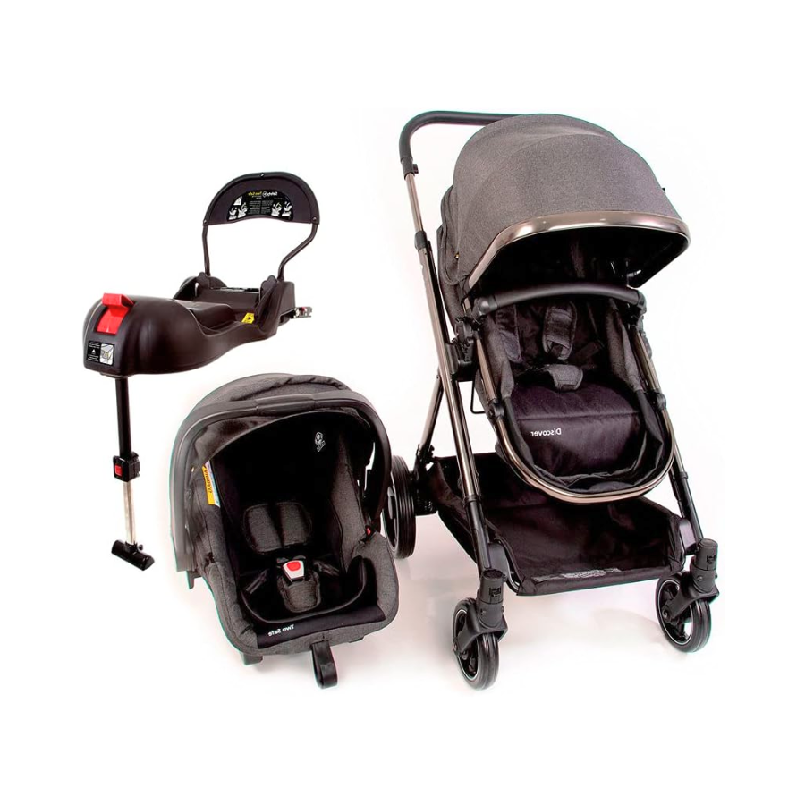 Carrinho de bebê Travel System Discover Trio Isofix Black, Safety 1st