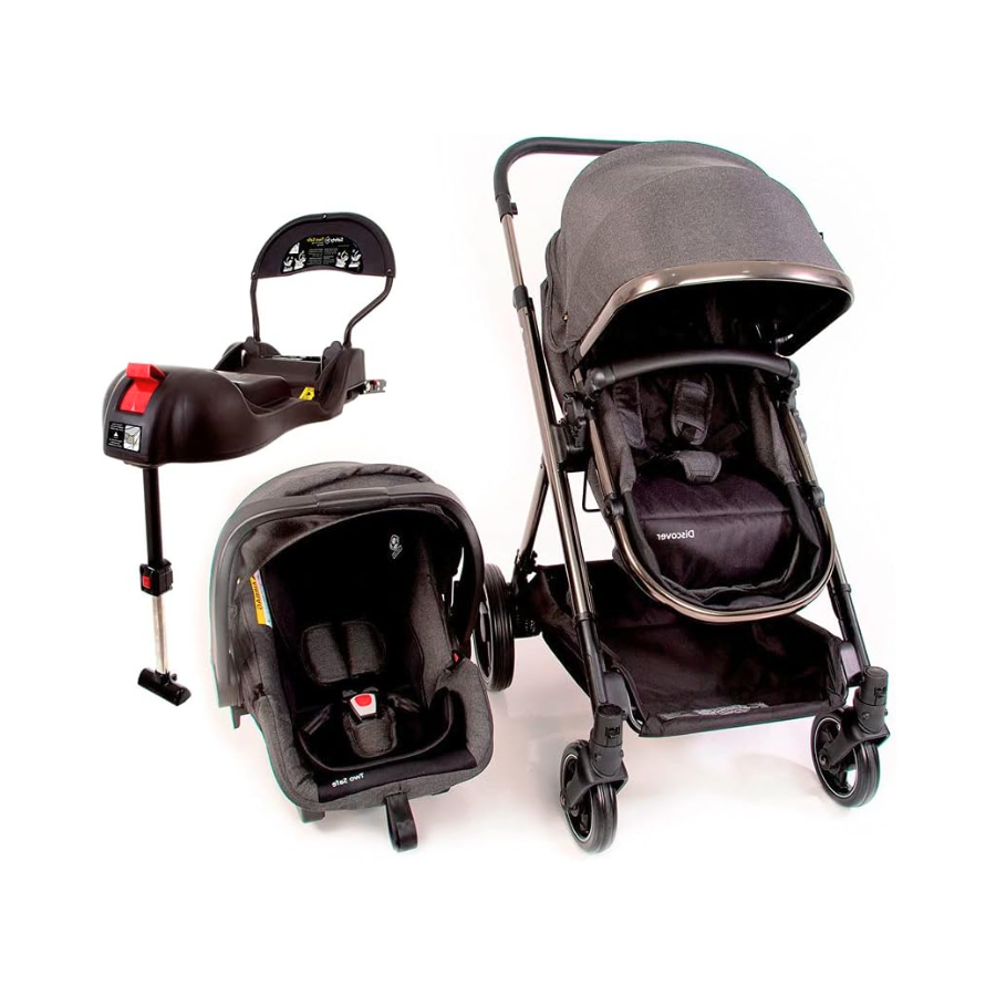 Carrinho Travel System Discover Trio Isofix, Grey Chrome, Safety 1st