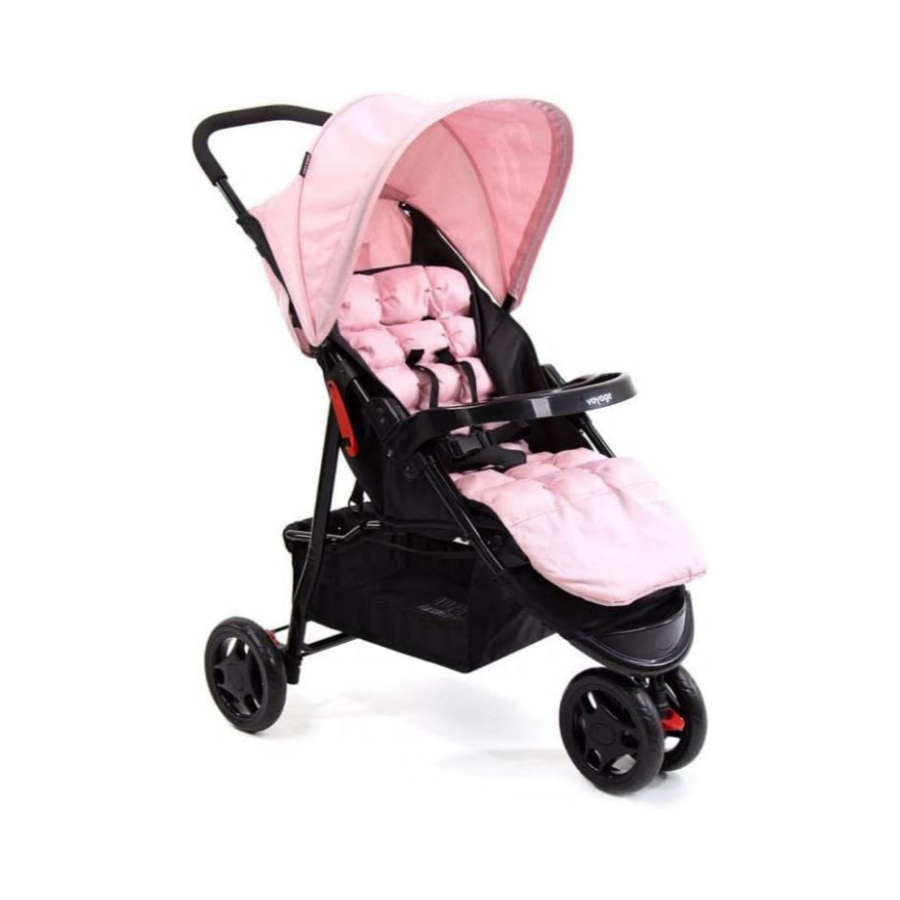 Carrinho De Passeio Para Bebê Delta Até 15kgs Rosa, Voyage