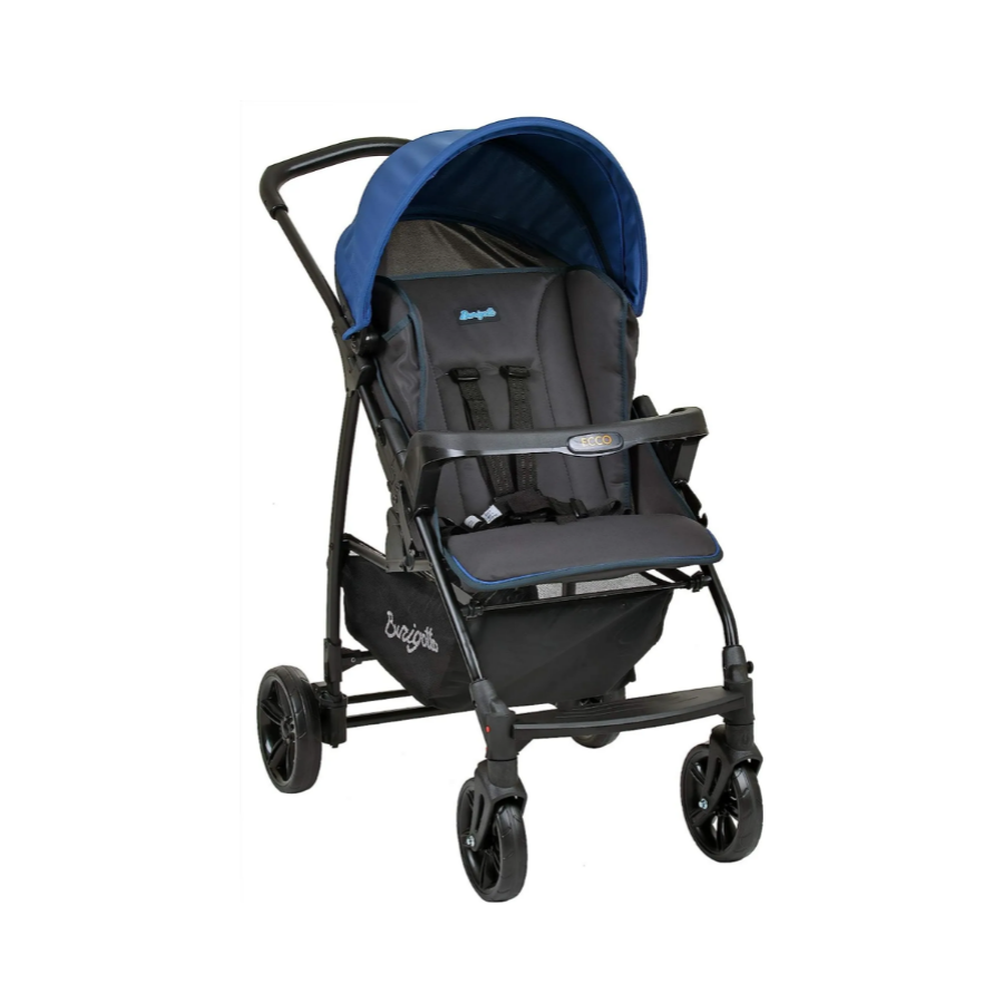 Ecco Carrinho de Bebê, Azul, Até 15 kg, Burigotto