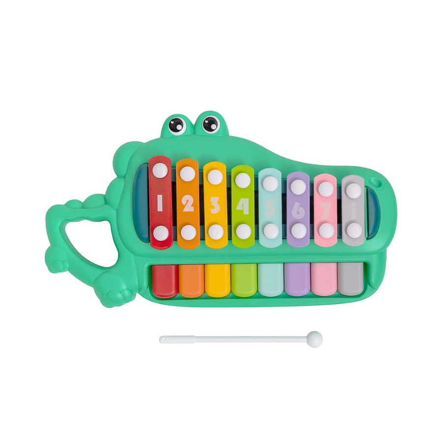 Brinquedo Musical Xilofone Crocodilo, Buba