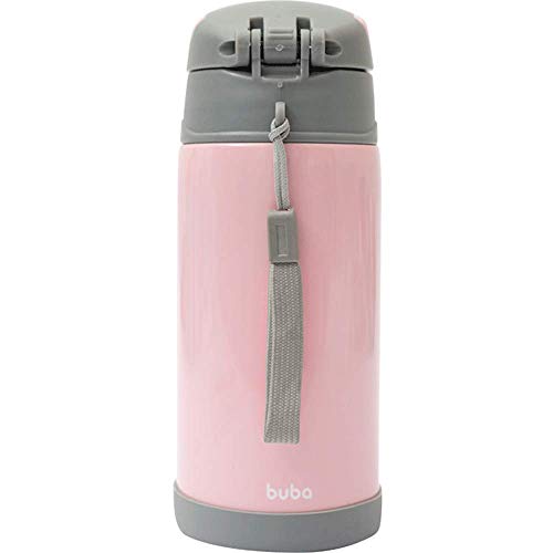 BUBA Garrafa Termica Parede Dupla 400 Ml Gumy - Rosa, Rosa, Tamanho único, Hora da Papinha