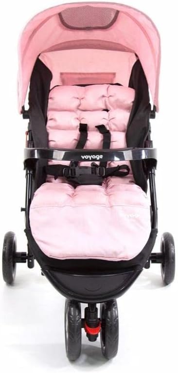 Carrinho De Passeio Para Bebê Delta Até 15kgs Rosa, Voyage