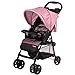 Voyage Carrinho de Bebê Passeio Vira Berço Spot Cinto 5 Pontos (Até 15kgs), Rosa Geo