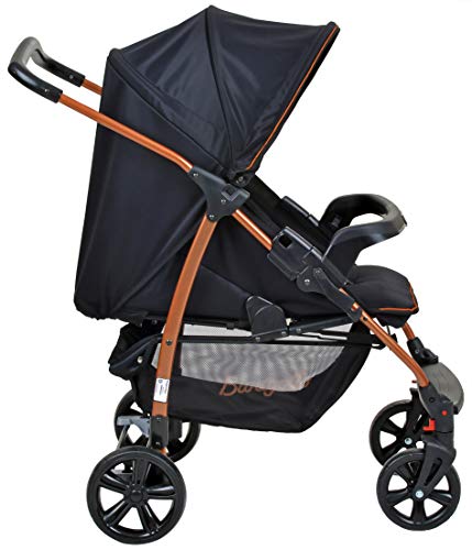 Burigotto Ecco Carrinho de Bebê, Preto, Até 15 kg