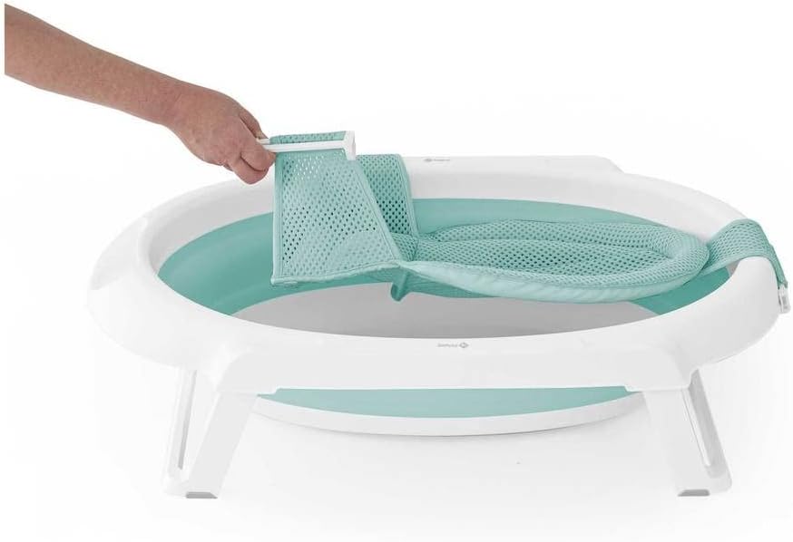 Banheira Smile com Suporte Aqua Green, Safety 1st
