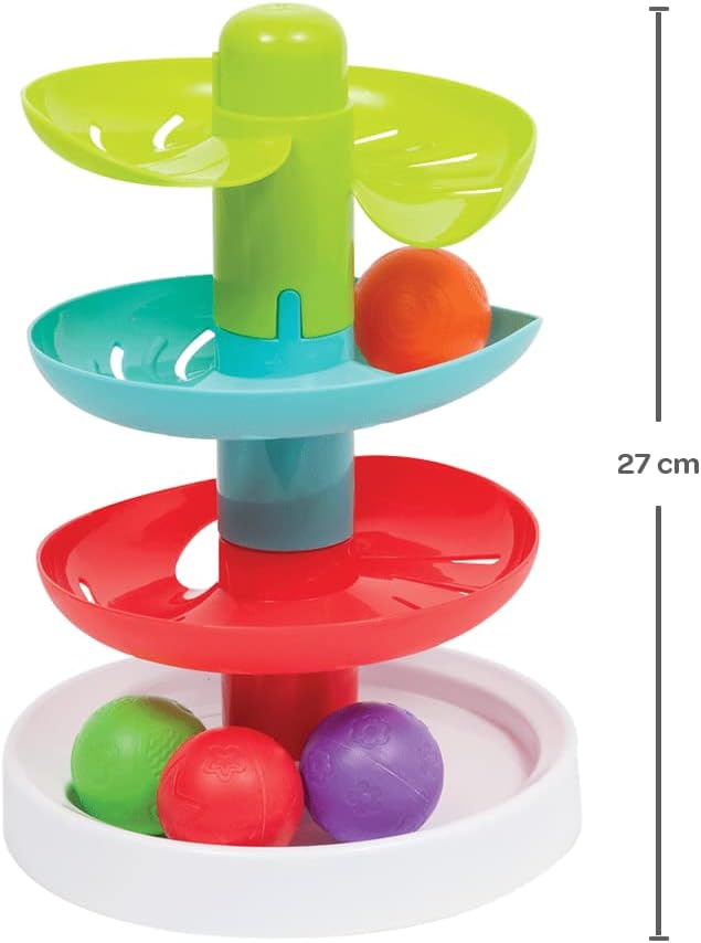 Brinquedo Torre Espiral De Bola, Colorido, Buba