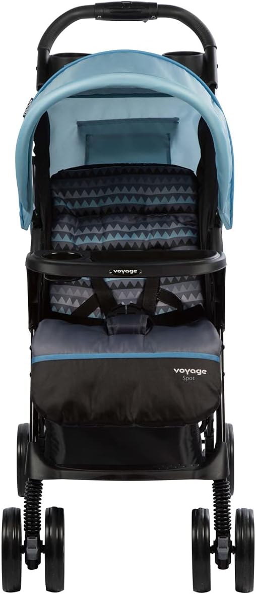 Carrinho Bebê Reclinável Moisés Até 15 Kg Azul, Spot Voyage