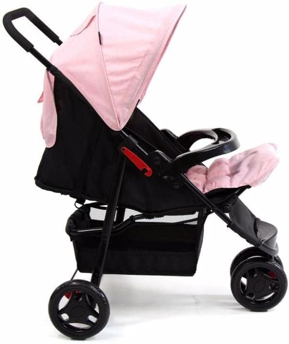 Carrinho De Passeio Para Bebê Delta Até 15kgs Rosa, Voyage