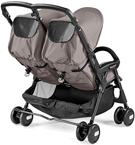 Carrinho de bebê Aria Shopper Twin, Mod Beige, Peg Perego, Burigotto