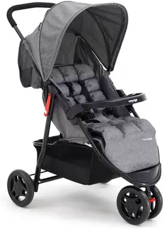 Carrinho De Passeio Para Bebê Delta Cinza, Voyage