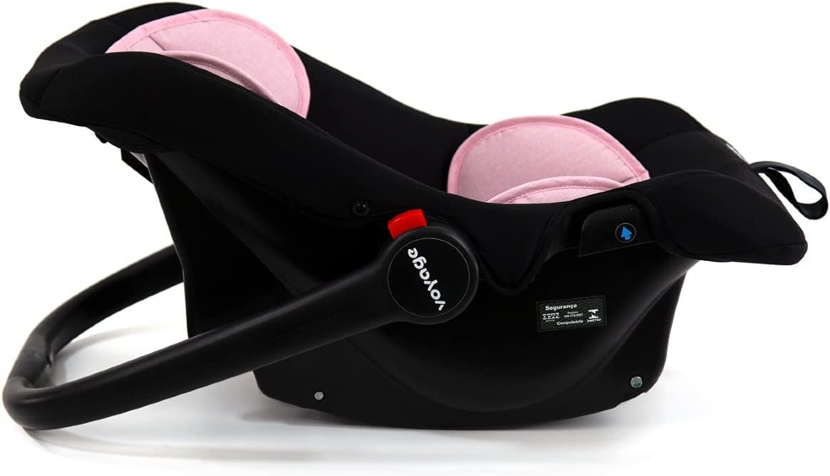 Carrinho com Bebê Conforto Delta Duo Pro Rosa Mescla, Voyage