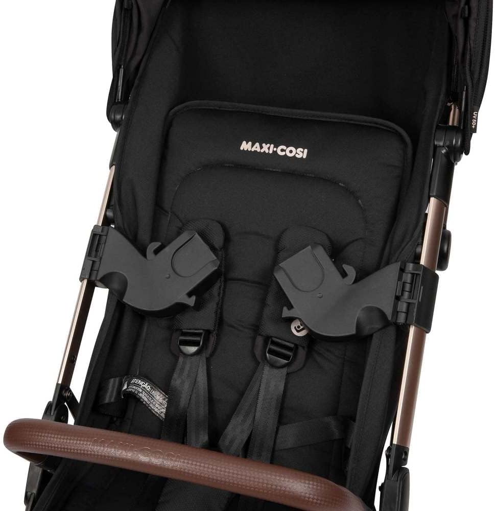 Carrinho de bebê Travel Eva Trio, Essential Black Champagne, Maxi-Cosi