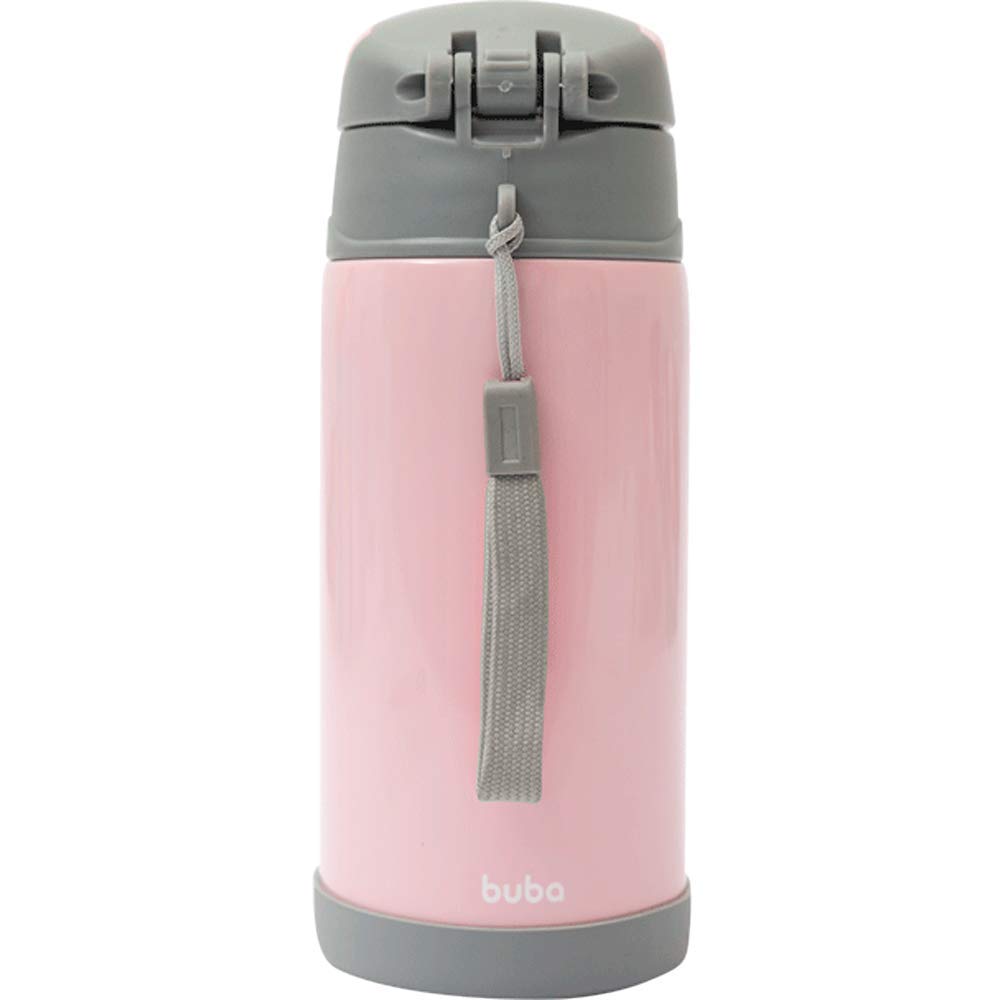 BUBA Garrafa Termica Parede Dupla 400 Ml Gumy - Rosa, Rosa, Tamanho único, Hora da Papinha