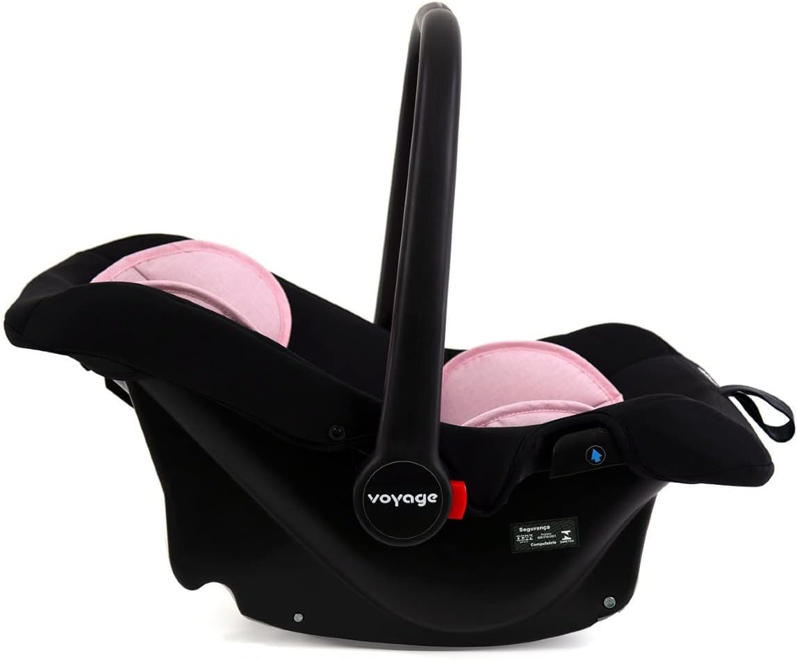 Carrinho com Bebê Conforto Delta Duo Pro Rosa Mescla, Voyage
