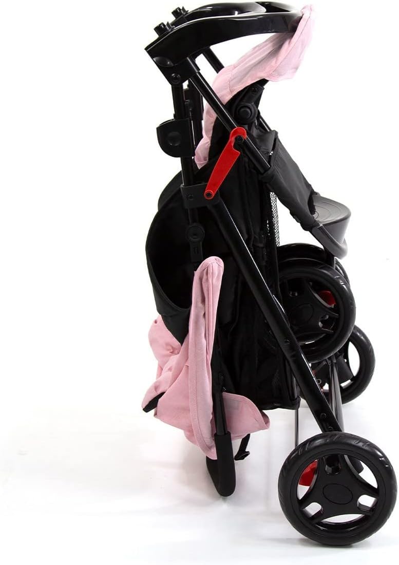 Carrinho com Bebê Conforto Delta Duo Pro Rosa Mescla, Voyage