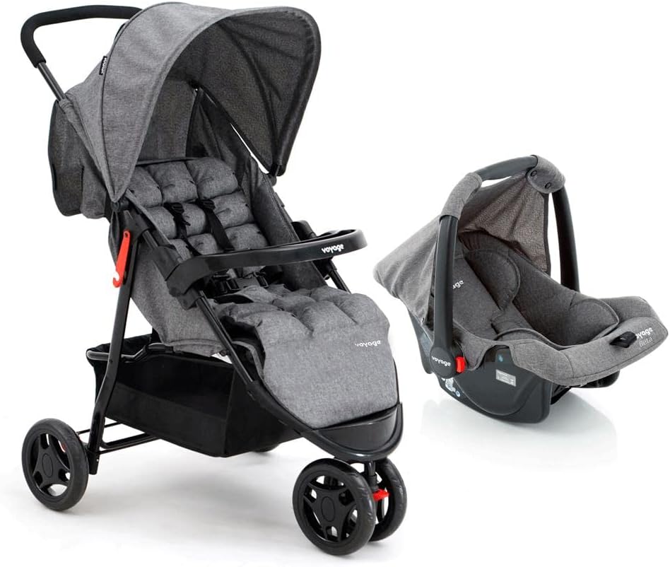 Carrinho de Bebê Conforto TS Delta Pro Mescla, Voyage
