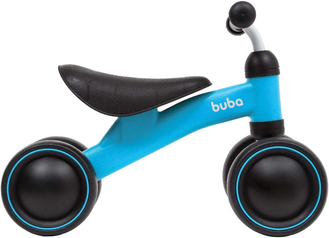 Bicicleta de Equilíbrio Infantil 4 Rodas Azul, Buba