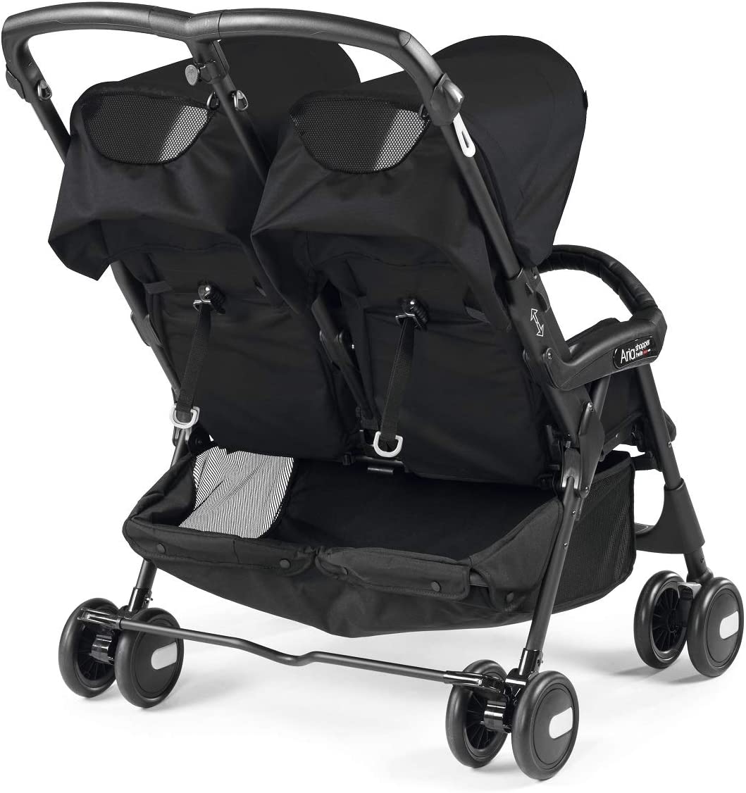 Carrinho de bebê Aria Shopper Twin, Peg Perego, Class Black, Burigotto