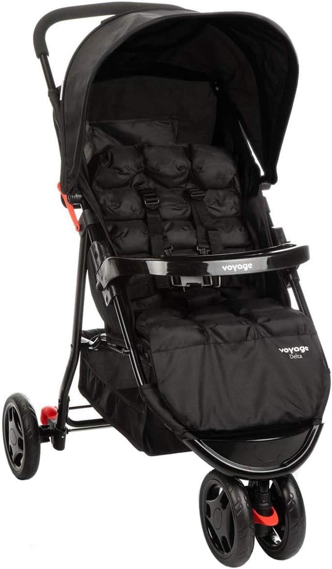 Carrinho De Passeio Para Bebê Delta (Até 15kg) Preto, Voyage