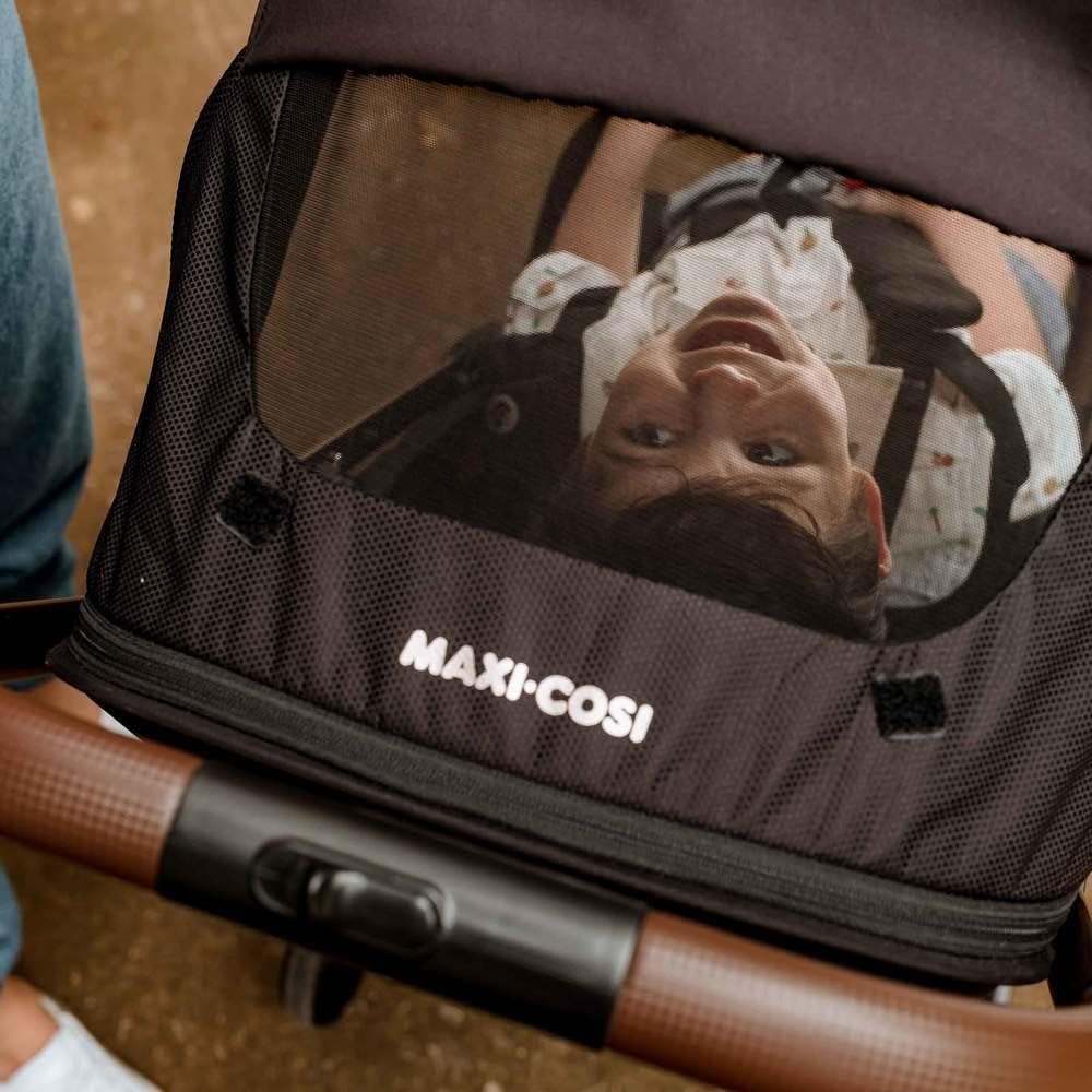 Carrinho de bebê Travel Eva Trio, Essential Black Champagne, Maxi-Cosi