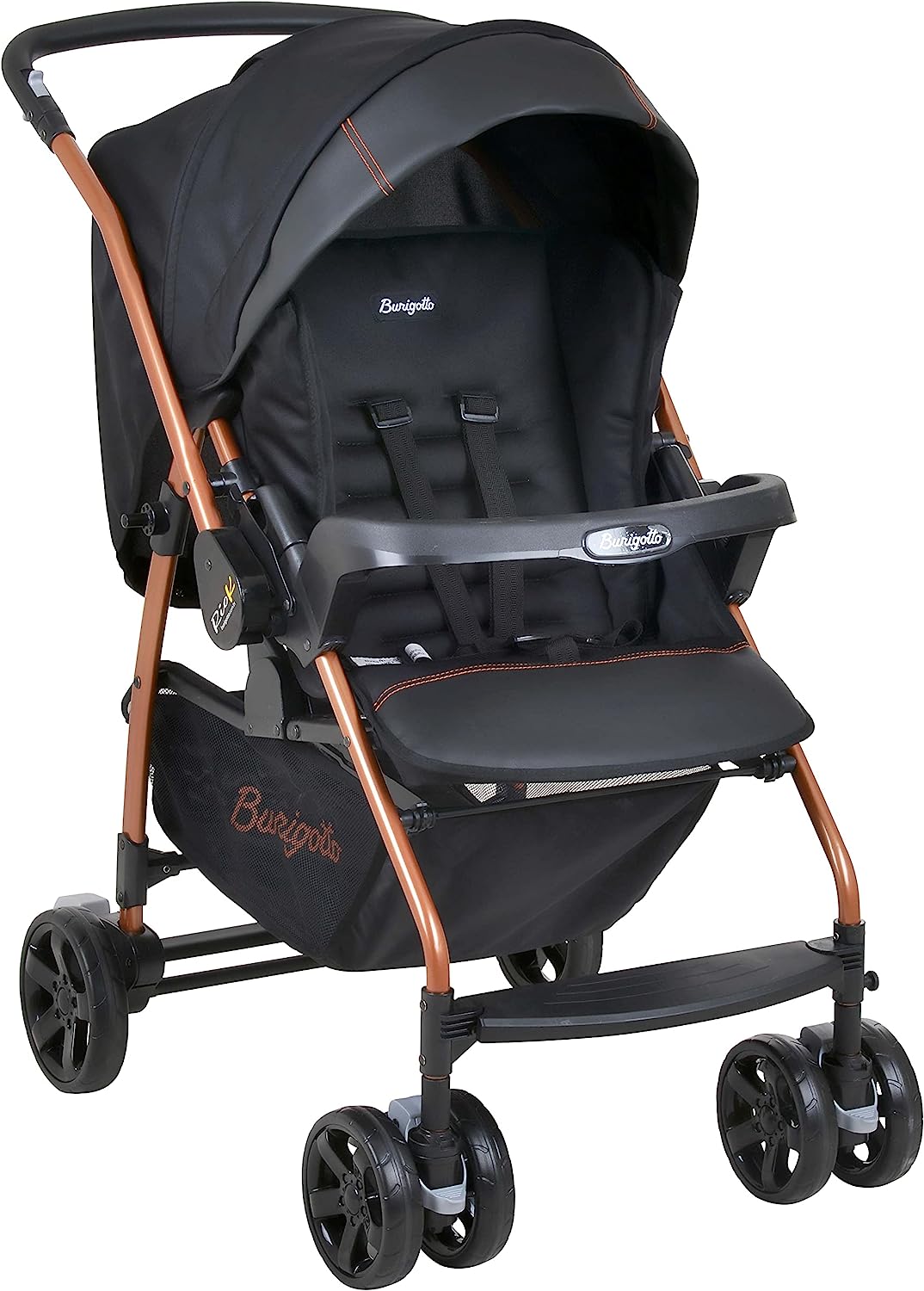 Carrinho de Bebê Ecco Travel System Preto Cobre, Burigotto