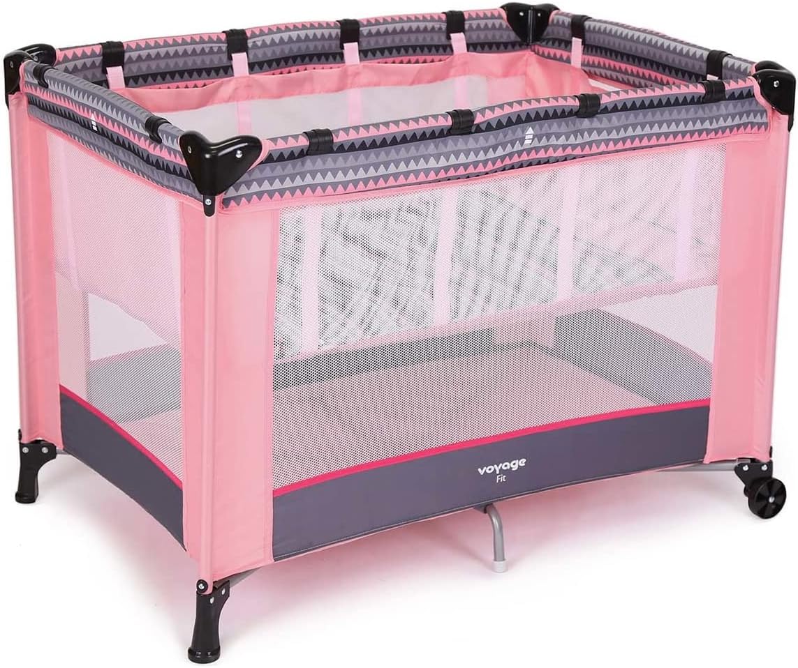 Berço Fit Rosa Geo, Voyage