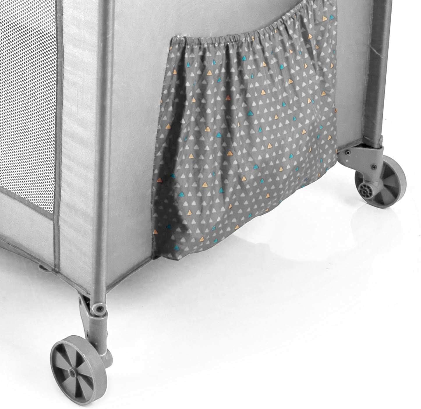 Berço Portátil Sleep Cinza, Voyage