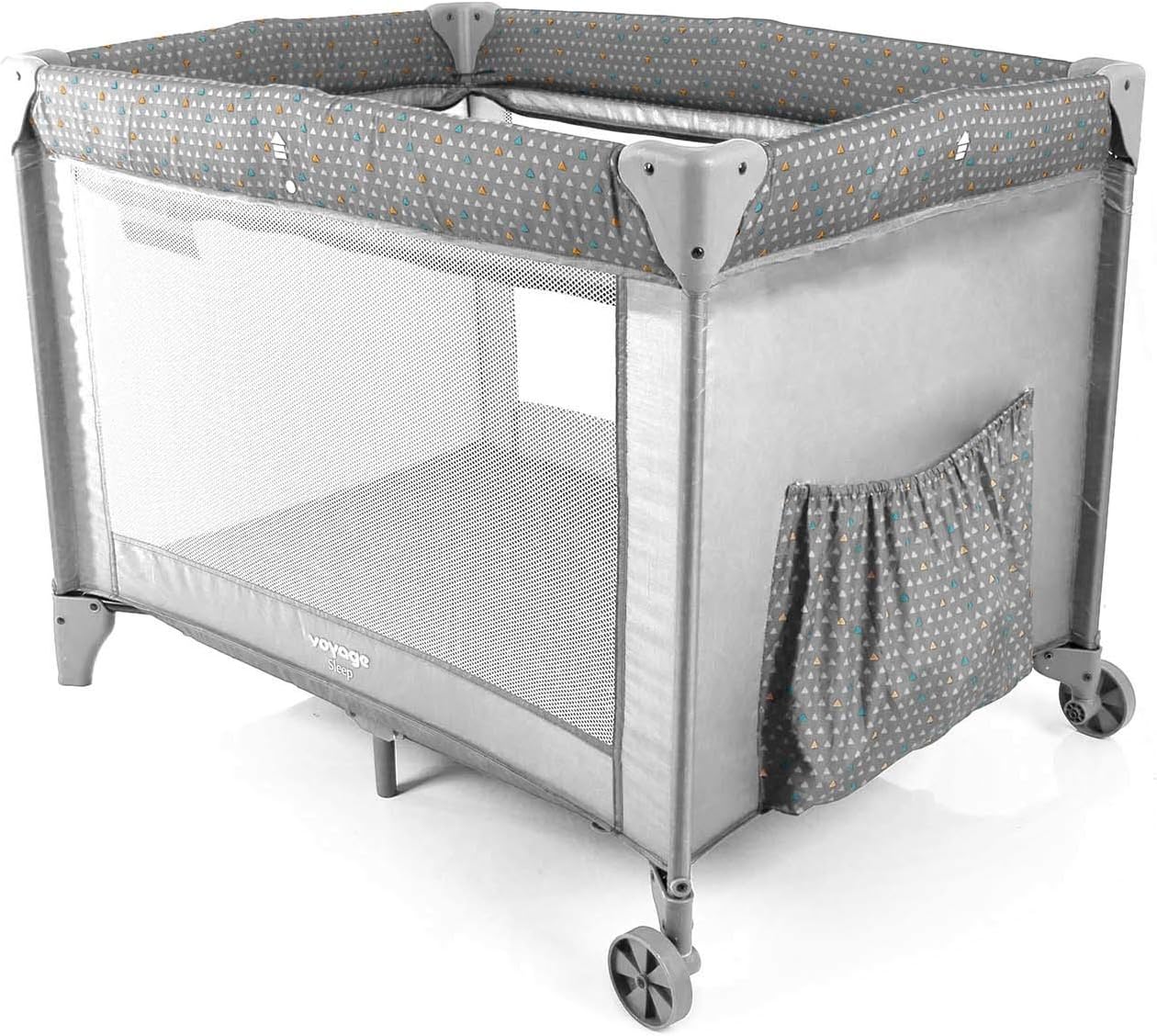 Berço Portátil Sleep Cinza, Voyage