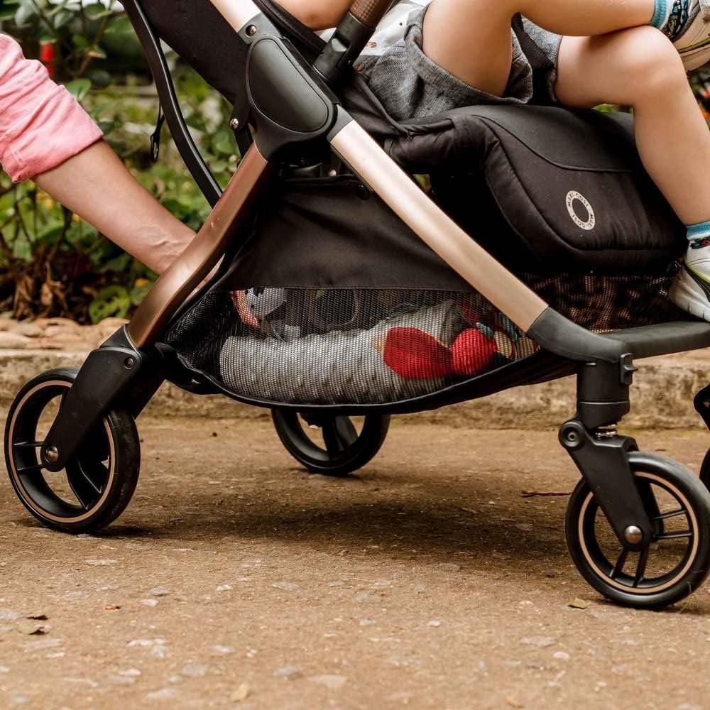 Carrinho de bebê Travel Eva Trio, Essential Black Champagne, Maxi-Cosi