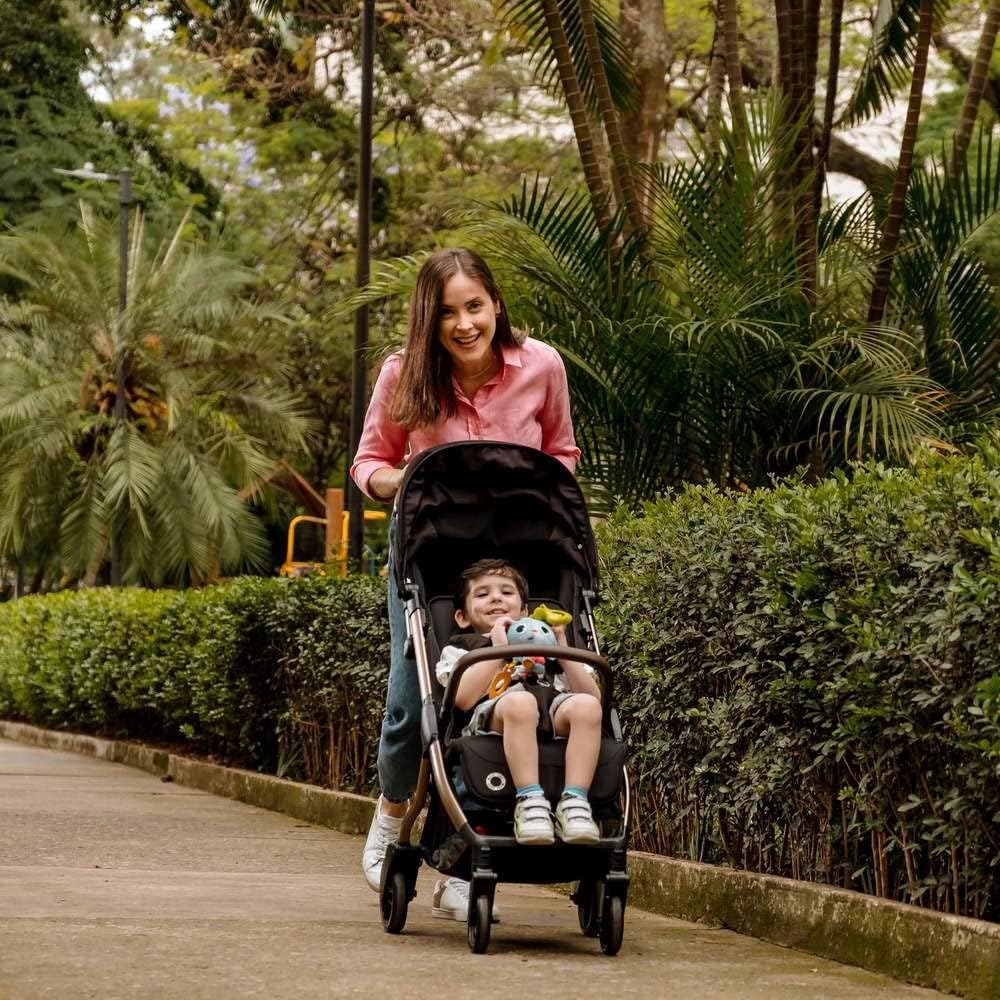 Carrinho de bebê Travel Eva Trio, Essential Black Champagne, Maxi-Cosi