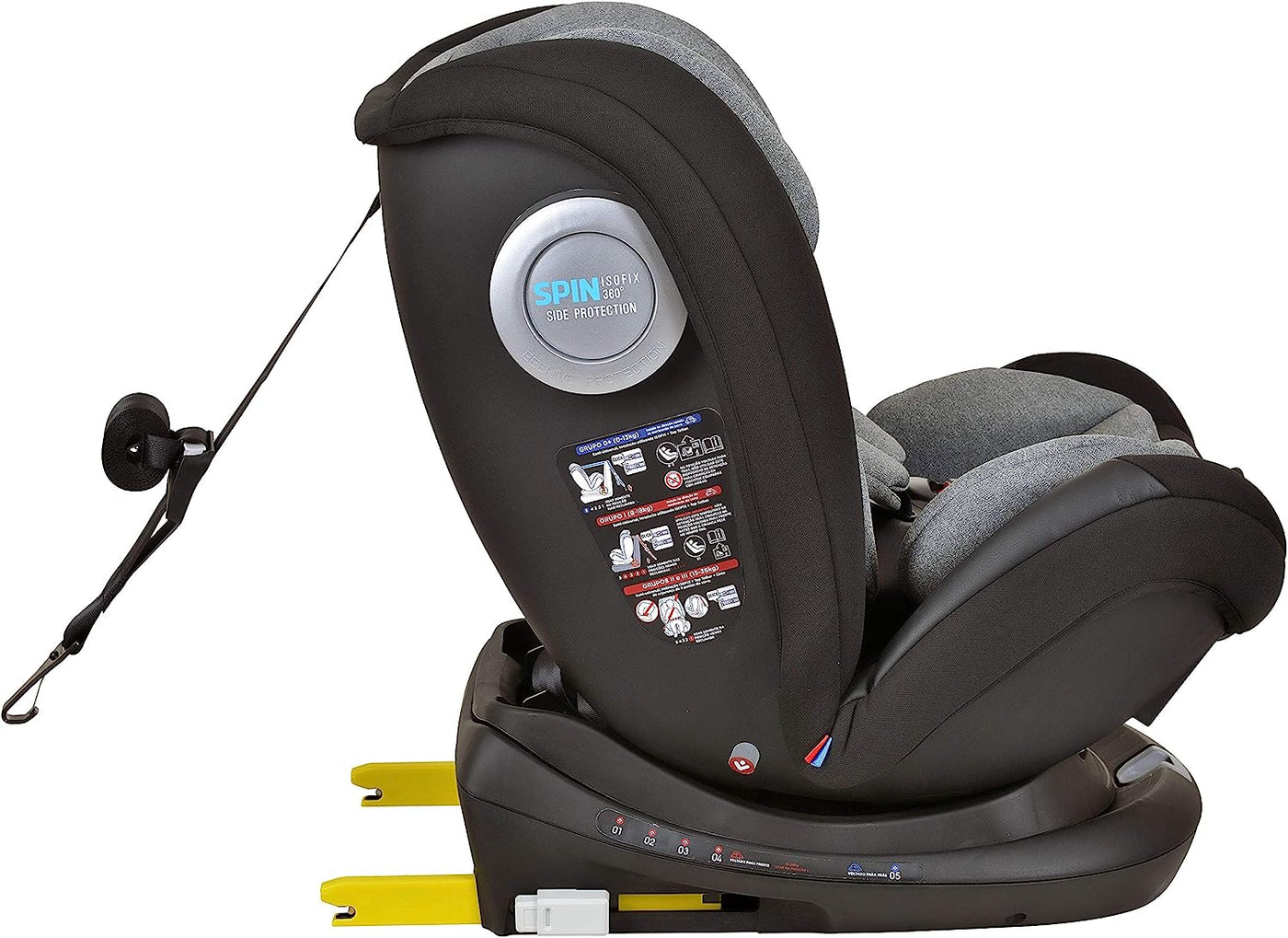 Cadeira para Auto Spin Isofix Gray, Burigotto
