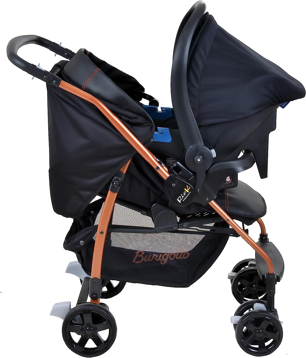 Carrinho de Bebê Ecco Travel System Preto Cobre, Burigotto