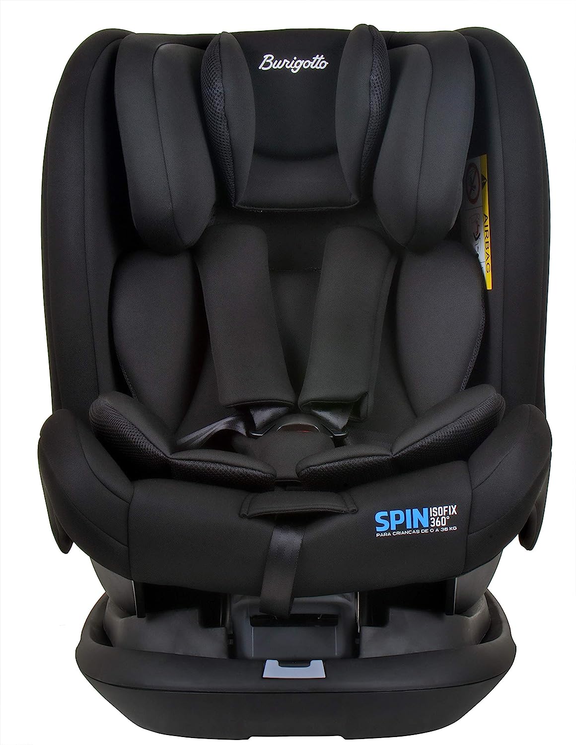 Cadeira para carro Spin Isofix, Preto, Burigotto