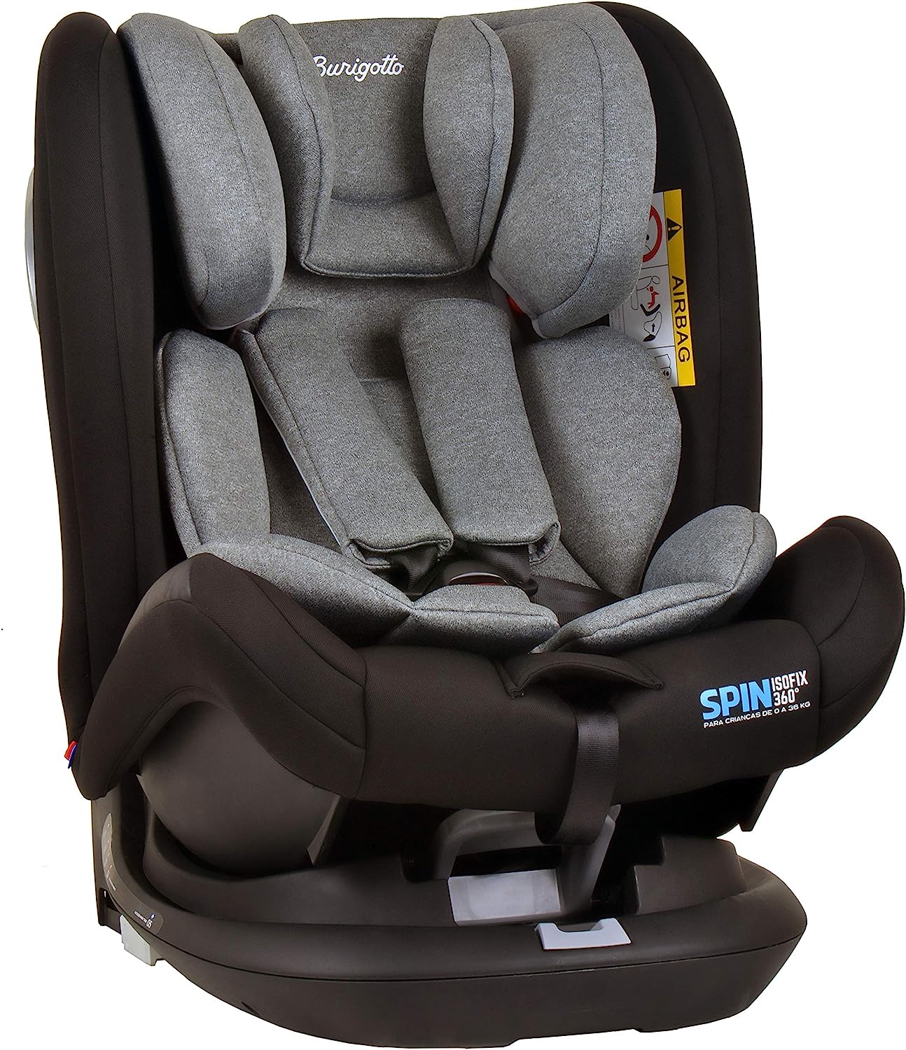 Cadeira para Auto Spin Isofix Gray, Burigotto