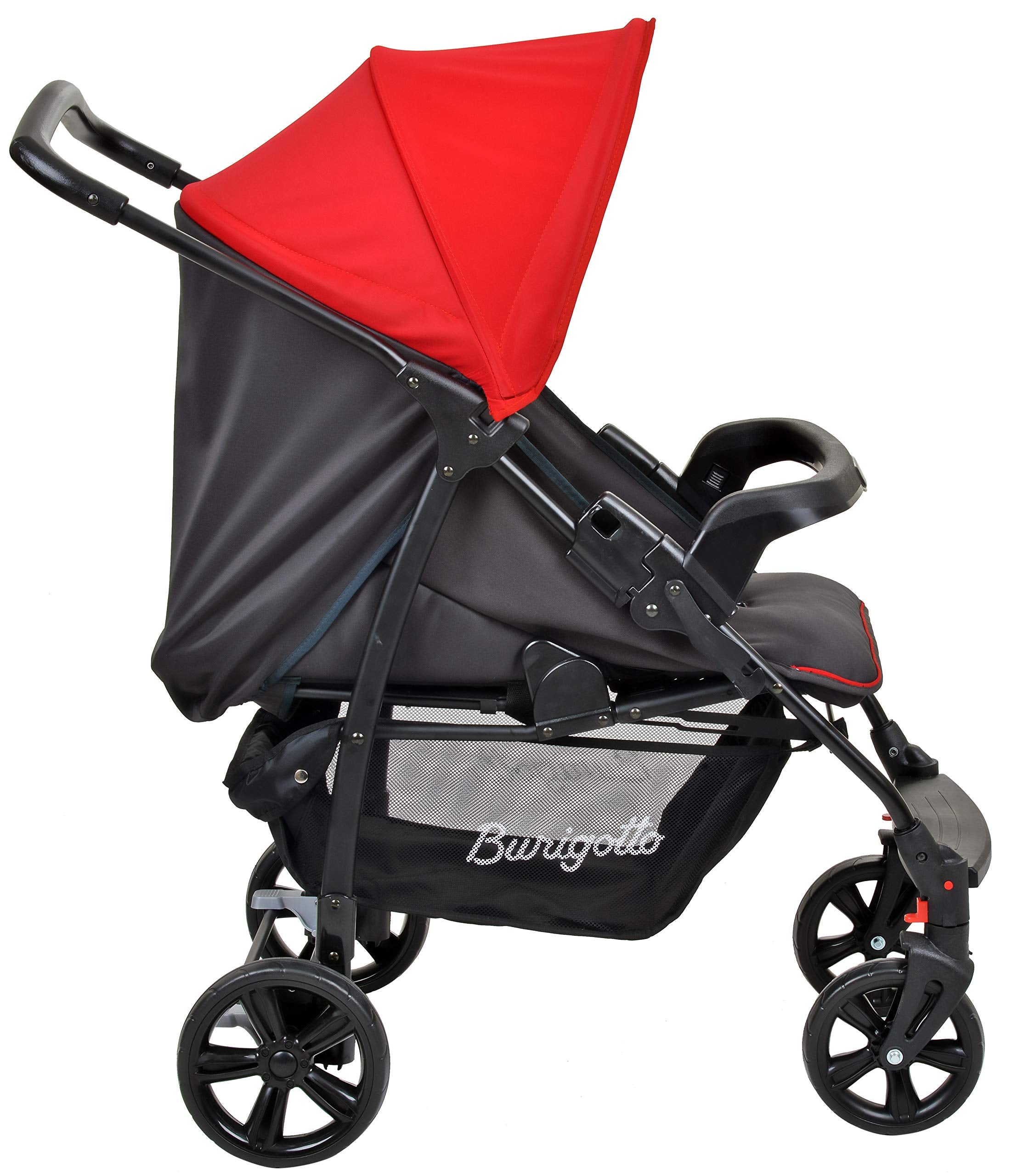 Burigotto Ecco Carrinho de Bebê, Vermelho, Até 15 kg