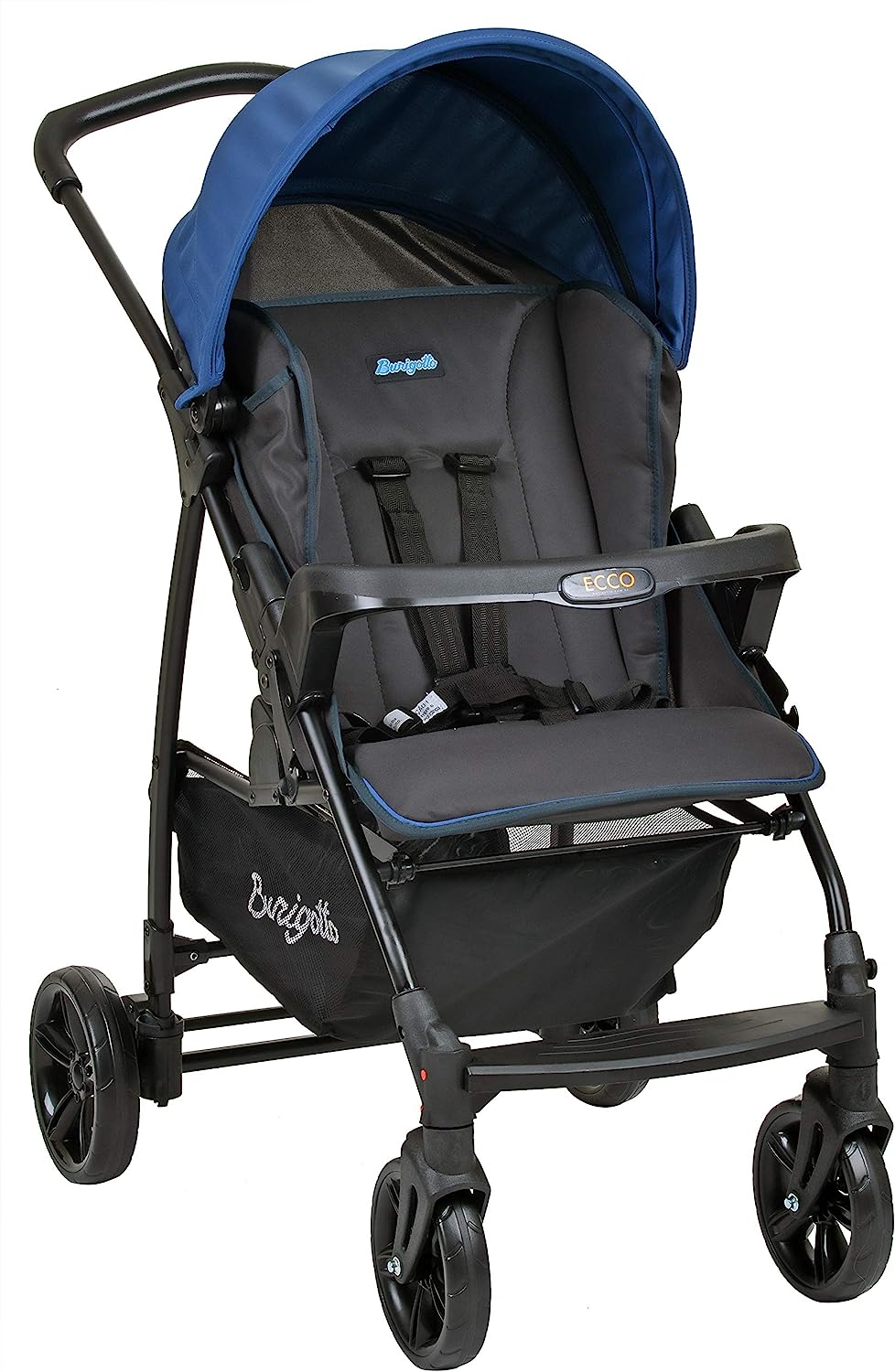 Ecco Carrinho de Bebê, Azul, Até 15 kg, Burigotto