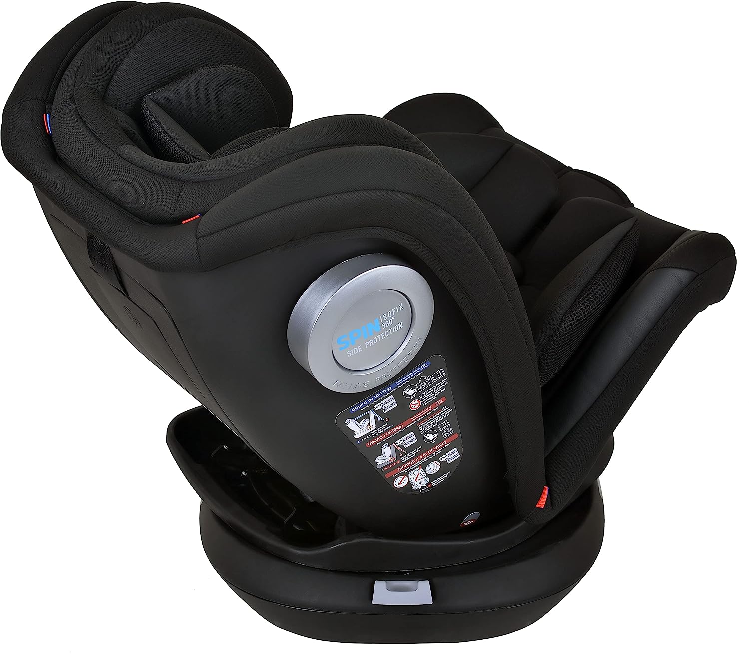 Cadeira para carro Spin Isofix, Preto, Burigotto