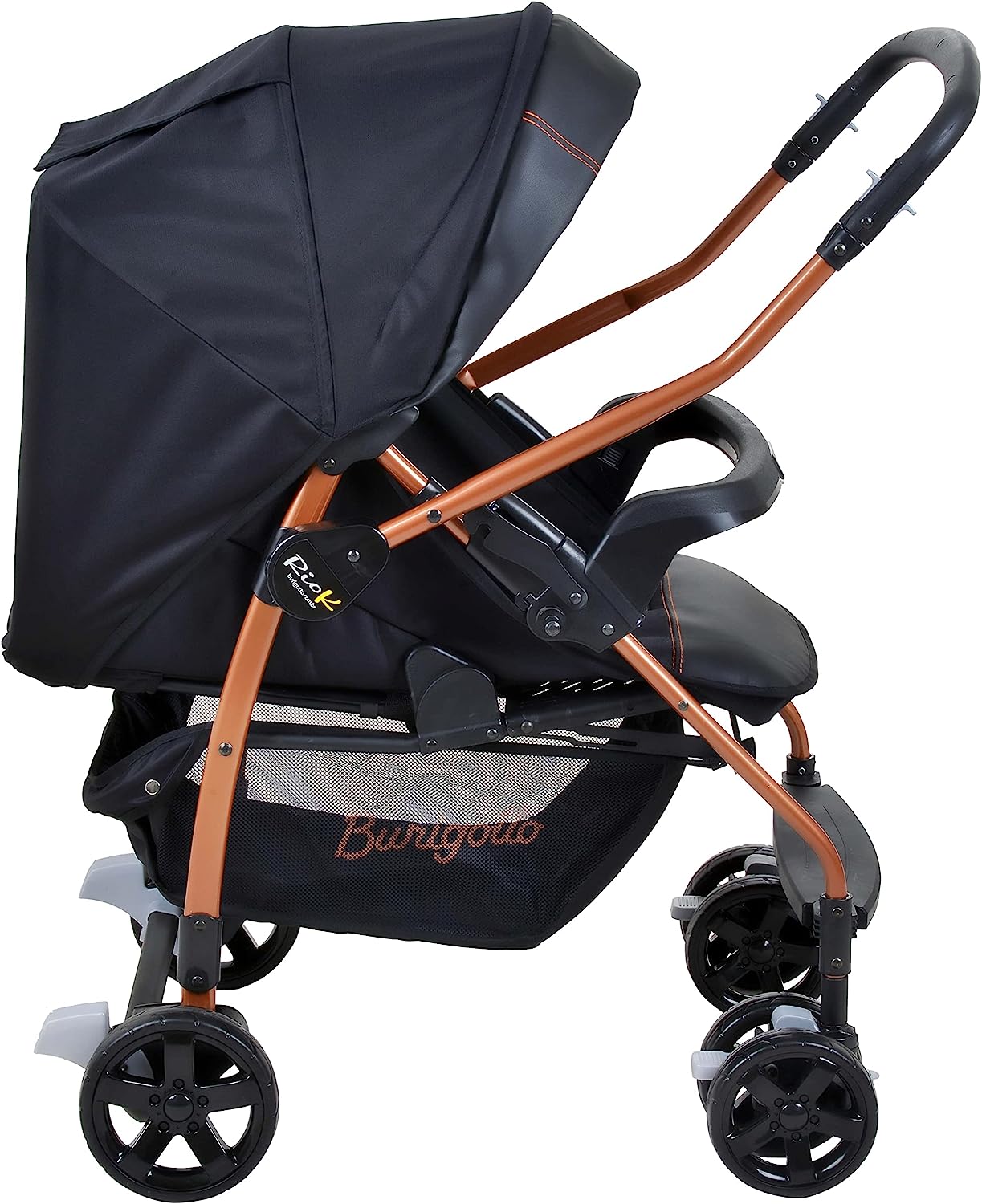 Carrinho de Bebê Ecco Travel System Preto Cobre, Burigotto