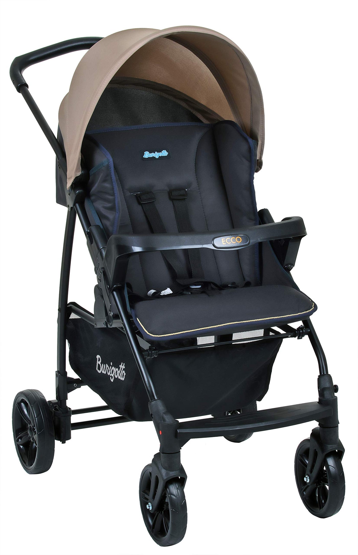 Burigotto Ecco Carrinho de Bebê, Bege, Até 15 kg