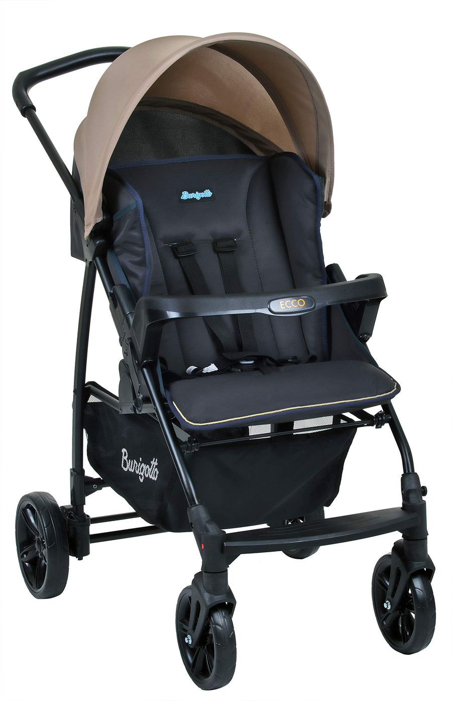 Burigotto Ecco Carrinho de Bebê, Bege, Até 15 kg