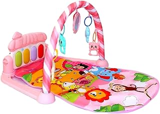 Tapete Infantil De Atividades Com Piano Floresta Rosa