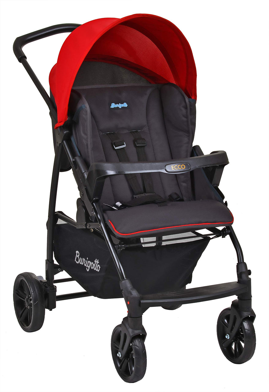 Burigotto Ecco Carrinho de Bebê, Vermelho, Até 15 kg