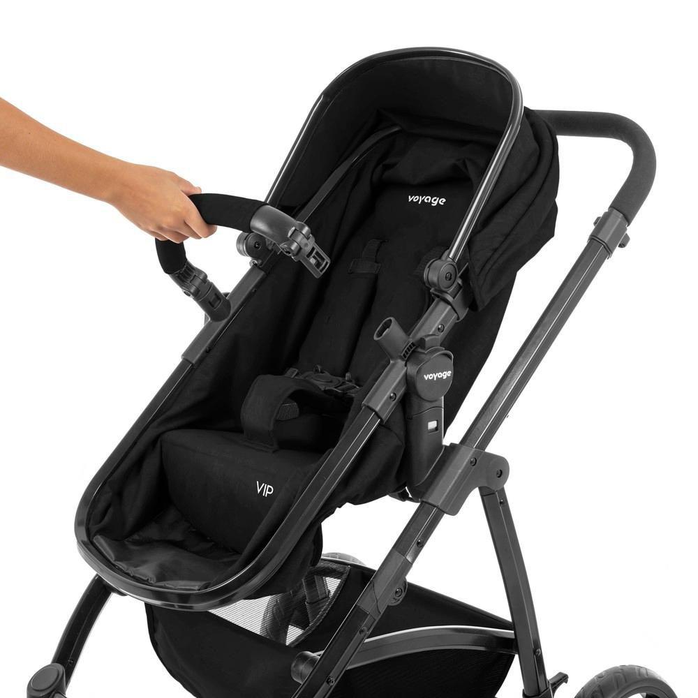 Carrinho de Bebê Vip Preto 0 a 15kg, Voyage
