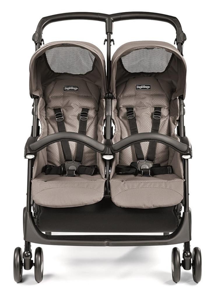 Carrinho de bebê Aria Shopper Twin, Mod Beige, Peg Perego, Burigotto